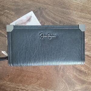 New Jessica Simpson Black Wallet Frankie Bifold